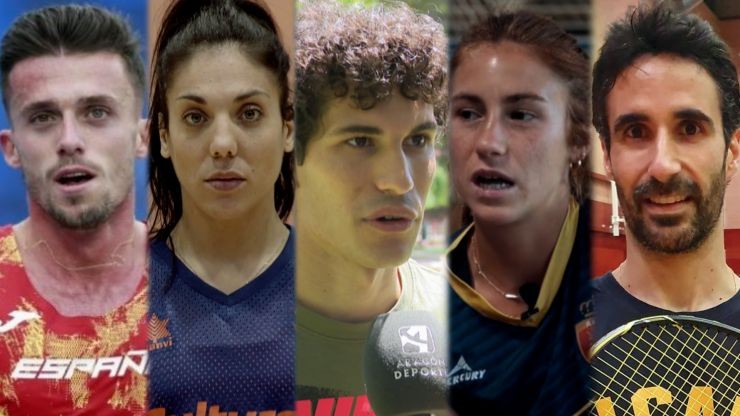 Los cinco atletas aragoneses que participan en los Juegos Olímpicos.