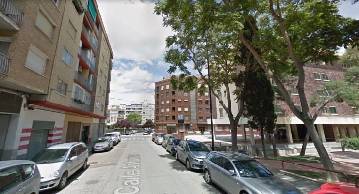 Calle Asturias en el barrio Delicias de Zaragoza (Google Maps).
