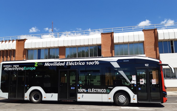 El nuevo modelo de bus eléctrico de Zaragoza.
