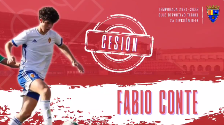 Montaje del CD Teruel con el fichaje de Fabio Conte.