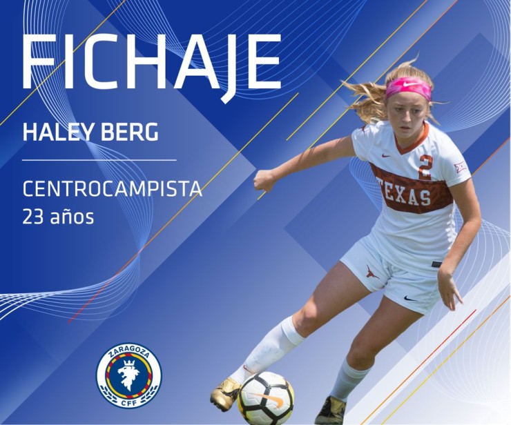 Haley Berg, nuevo fichaje del Zaragoza CFF.