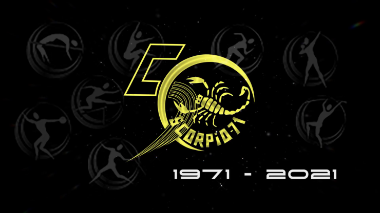 Logo del 50 aniversario del Alcampo Scorpio 71.