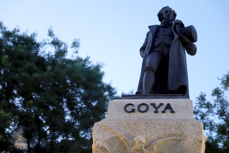 Imagen de un monumento al pintor Francisco de Goya (EFE).