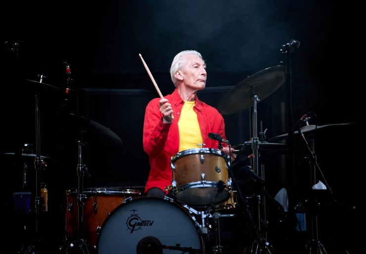 Charlie Watts, batería de los Rolling Stones, durante uno de los conciertos de la banda.
