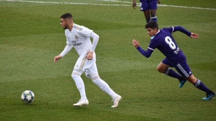 Aparicio durante su etapa en el Juvenil del Real Madrid