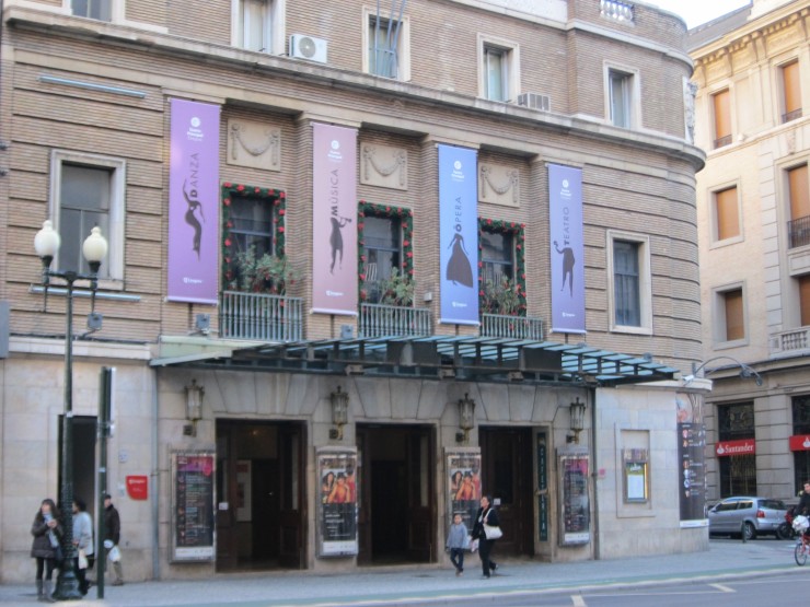 Fachada del Teatro Principal de Zaragoza. (EP).