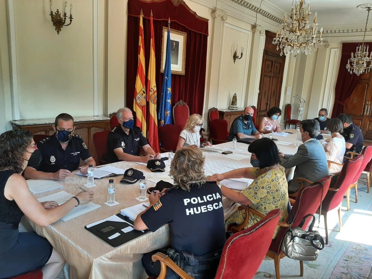 Reunión de la Junta Local de Seguridad. (EP)
