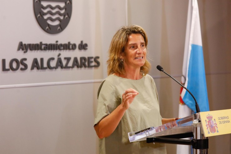 La Ministra Teresa Ribera En El Ayuntamiento De Los Alcázares (EP).