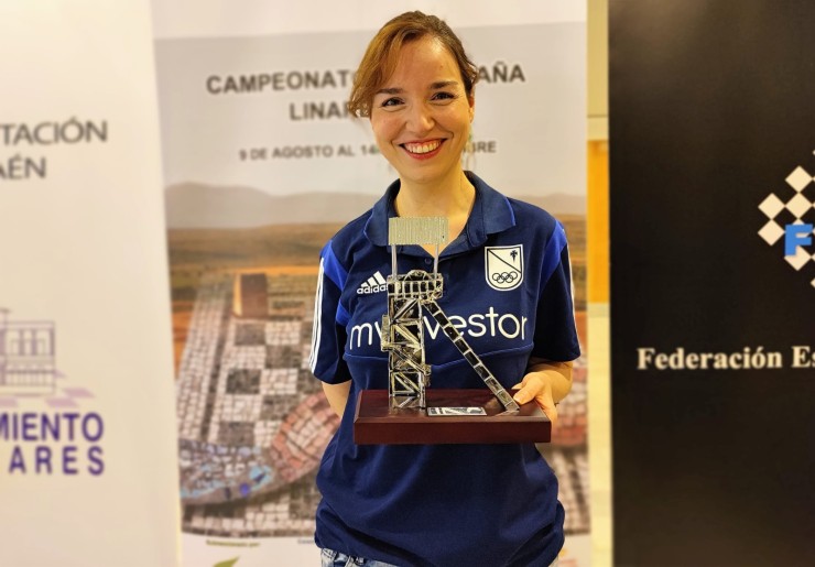 Sabrina Vega. Campeona absoluta de España de ajedrez.