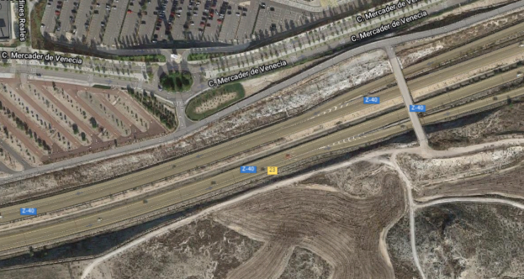 Vista aérea de la zona del accidente. (Imagen: Google Maps).