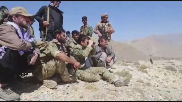 Tropas militares en el valle de Panjshir (Afganistán). (Reuters)
