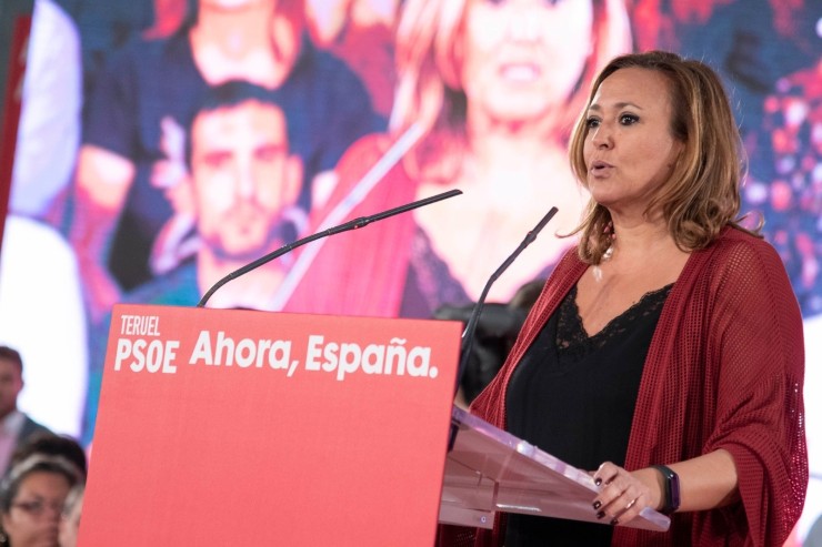 La secretaria general del PSOE Teruel, Mayte Pérez.