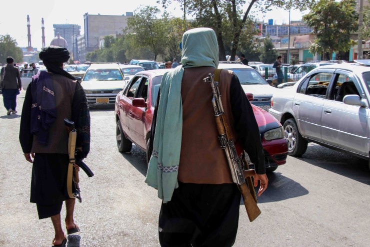 Talibanes controlan las calles próximas al centro de Kabul (Afganistán).