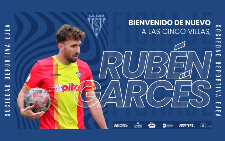 Cartel del fichaje de Rubén Garcés