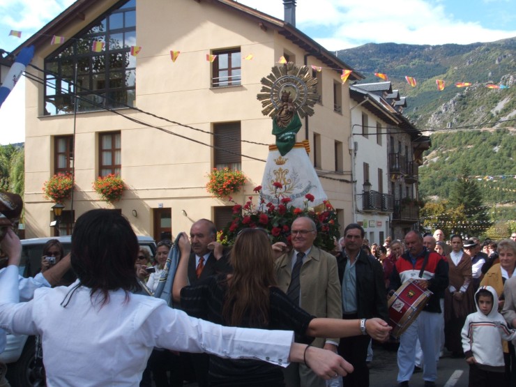 Imagen de la procesión de Castejón de Sos (Huesca). Foto: Ayto. Castejón de Sos