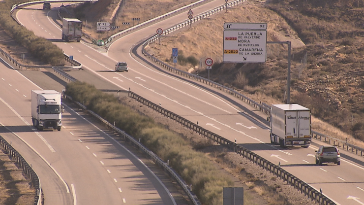 Autovia A-23 a su paso por la provincia de Teruel.
