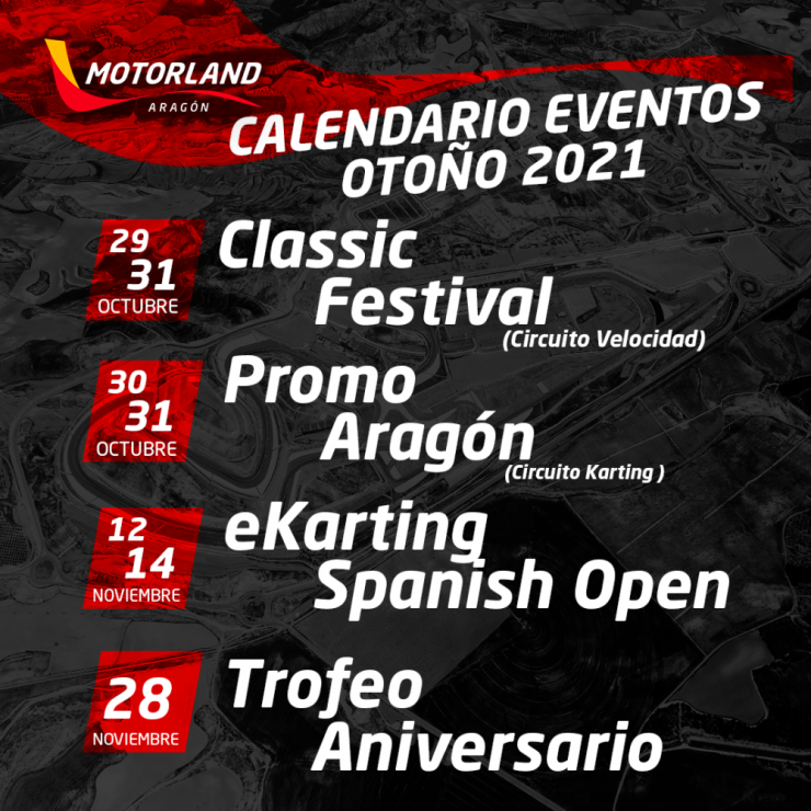 Calendario de Otoño en Motorland Aragó