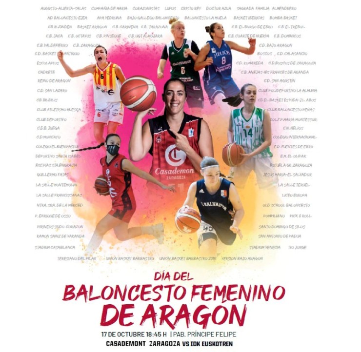 Cartel del Día del Baloncesto Femenino.