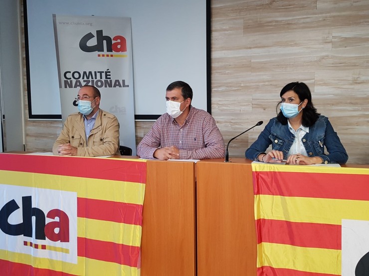 Reunión del Comité Nazional de CHA, en Zaragoza.