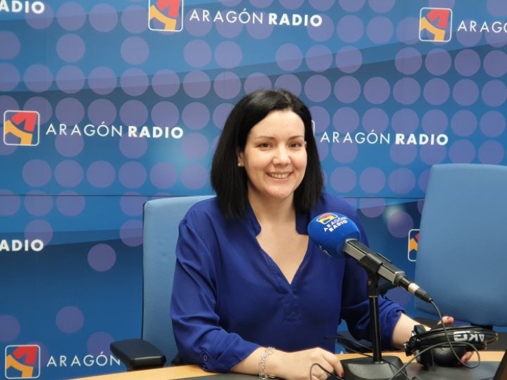 La presidenta del Colegio de Dietistas y Nutricionistas de Aragón, Alba Santaliestra, en Aragón Radio.