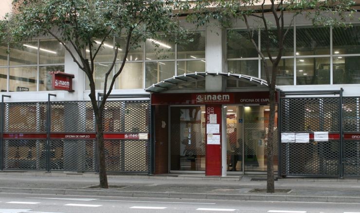 Una oficina del Instituto Aragonés de Empleo (INAEM) en Zaragoza.