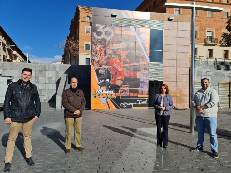 Imagen del mural del CV Teruel.