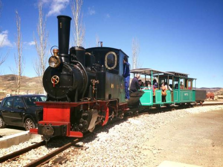 Tren minero en Utrillas. / Aragón Turismo.