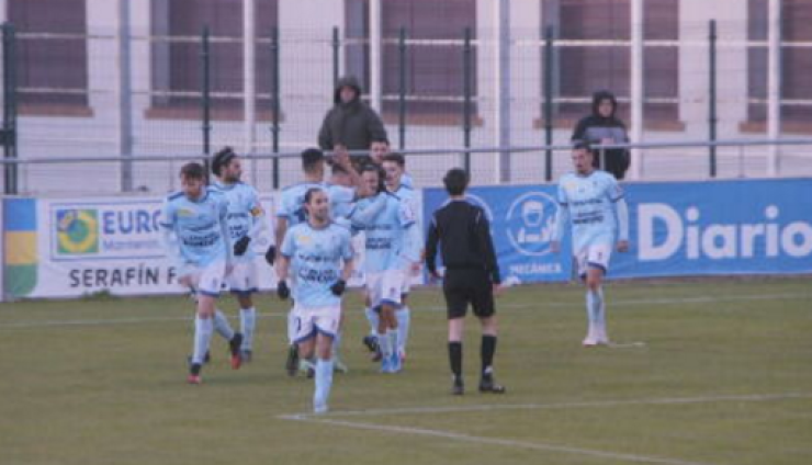 Celebración del gol del Brea. Foto: Aragón Deporte.
