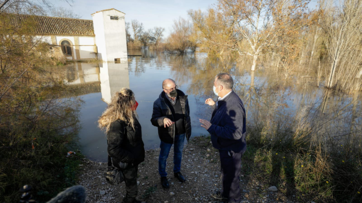 El presidente de Aragón, Javier Lambán, a visitado varias localidades afectadas por el agua./Foto: Gobierno de Aragón