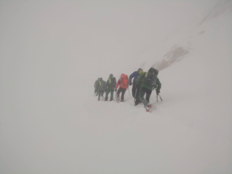 Un grupo de escaladores en una imagen de archivo en el Pico Aspe (Aínsa) / EUROPA PRESS