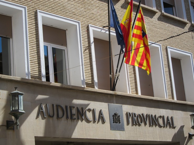 Fachada de la Audiencia de Huesca. / Foto: EP