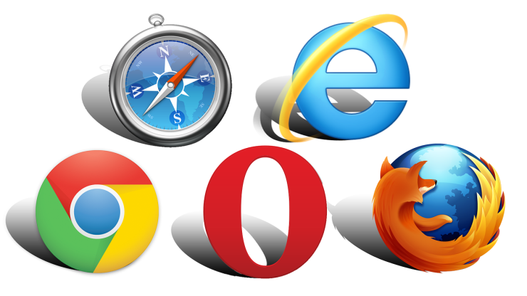 Logotipos de los navegadores más comunes. / Pixabay.