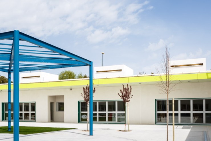 Imagen del colegio Valdespartera III, donde se están construyendo dos unidades de Primaria. | Gobierno de Aragón