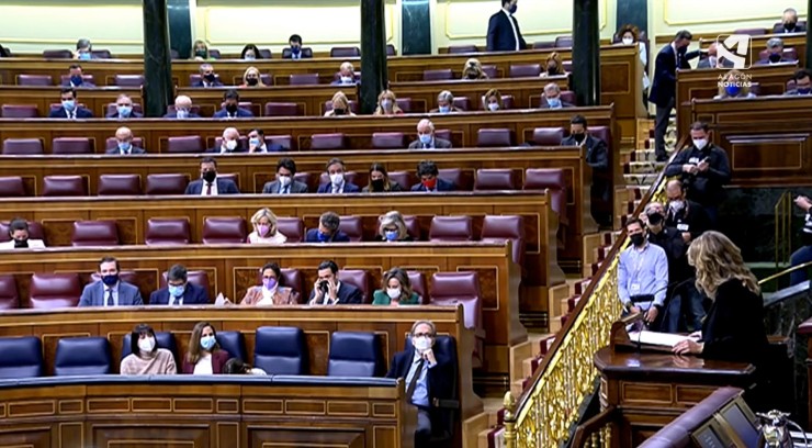Imagen del Congreso de los Diputados el día de la votación de la reforma laboral.