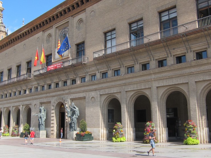 Fachada del Ayuntamiento de Zaragoza. | Europa Press