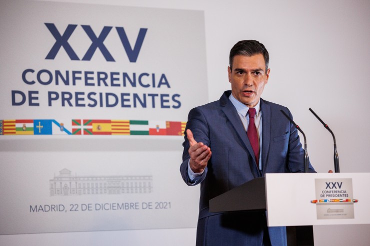 Pedro Sánchez, en una Conferencia de Presidentes. / Foto: EP