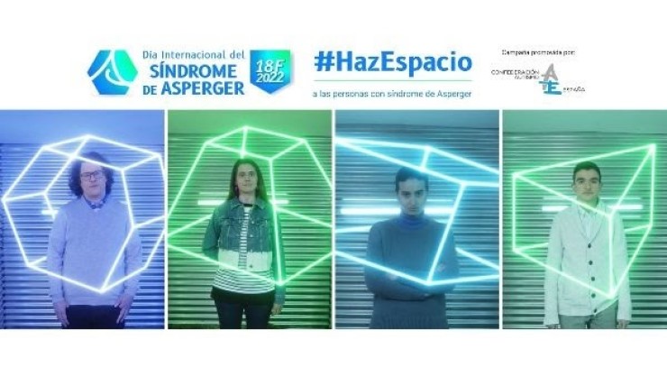 Cartel de la campaña #Haz Espacio, puesta en marcha por la asociación Autismo España.