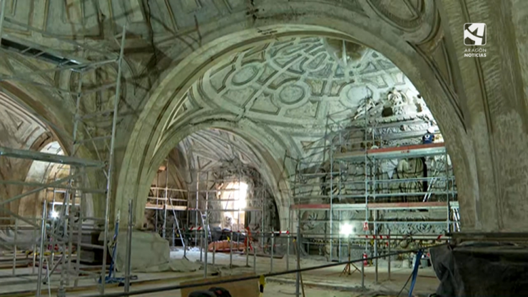 Las obras de restauración de la colegiata de Santa María la Mayor se han prolongado durante casi 12 años.