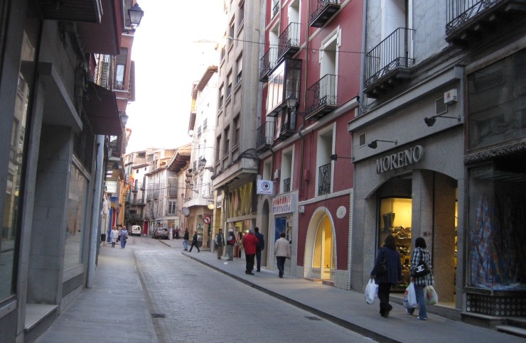 Rua de Dato, en Calatayud.