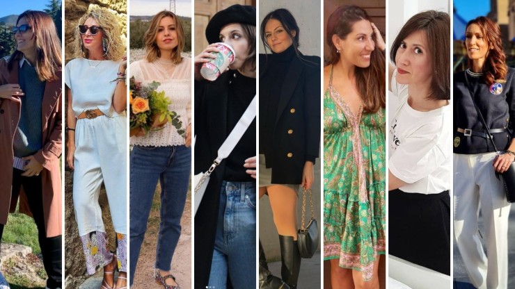 Las ocho 'influencers' aragonesas que participan en el Fashion Market de este domingo.