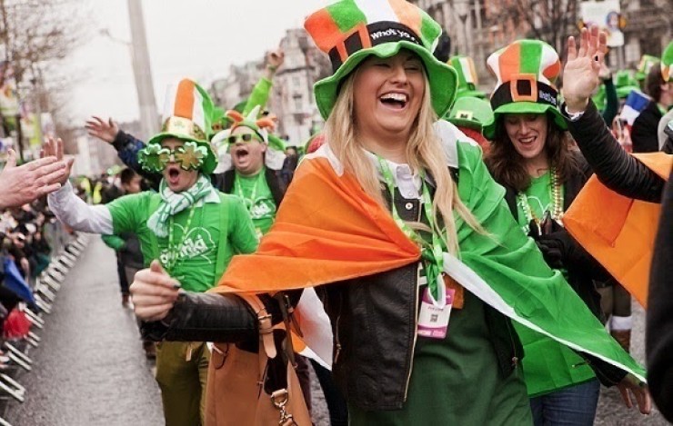 Imagen de archivo del multitudinario desfile en honor a San Patricio en Dublín. / Foto: Europa Press