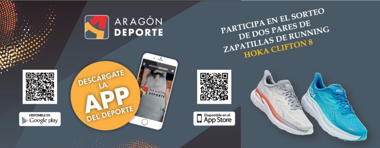 Aragón Deporte sortea dos pares de zapatillas Hoka.
