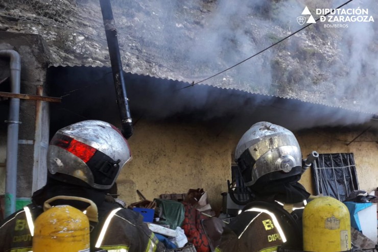 Un persona resulta herida en un incendio en una vivienda de Calatayud. - DIPUTACIÓN DE ZARAGOZA