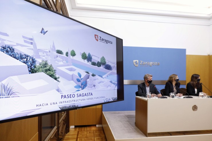 Presentación del proyecto para el paseo de Sagasta. / Foto: Ayuntamiento de Zaragoza