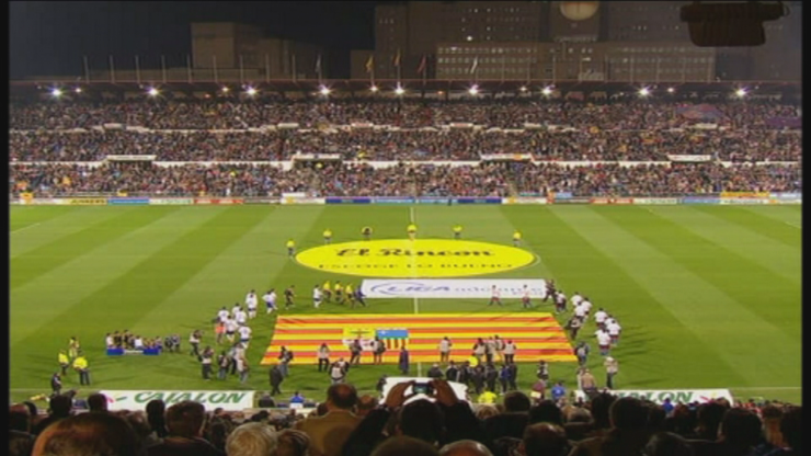 Imagen del duelo entra Real Zaragoza y SD Huesca de 2008.