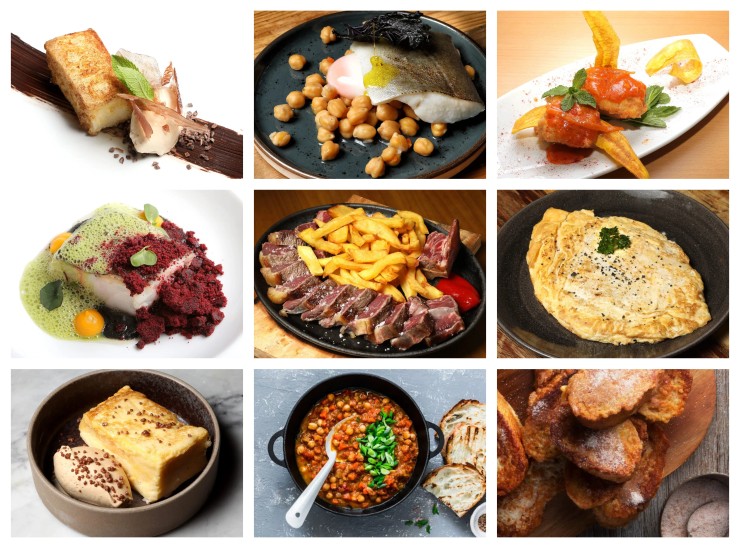 Imágenes de algunos de los platos que participan en las jornadas. / Fotos: Gastropasión