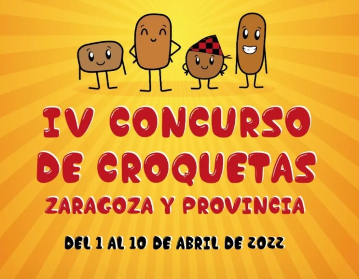 Cartel de la cuarta edición del concurso de croquetas.