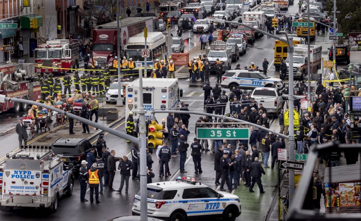Imagen del suceso ocurrido hoy en Nueva York. / Foto: EFE.
