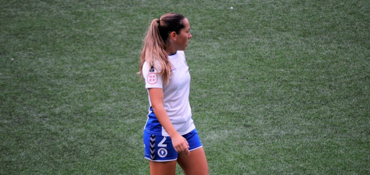 Irene Rodríguez, en un partido de esta temporada. Foto: Zaragoza CFF