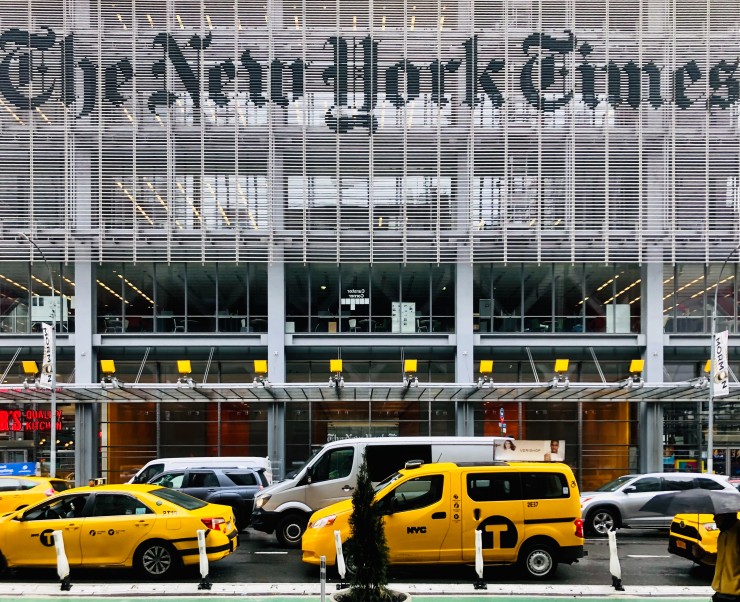 Fachada de la sede de 'The New York Times' / Unsplash